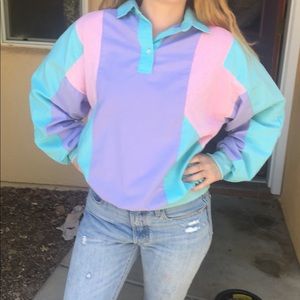 Casual Isle vintage 80s long sleeved shirt